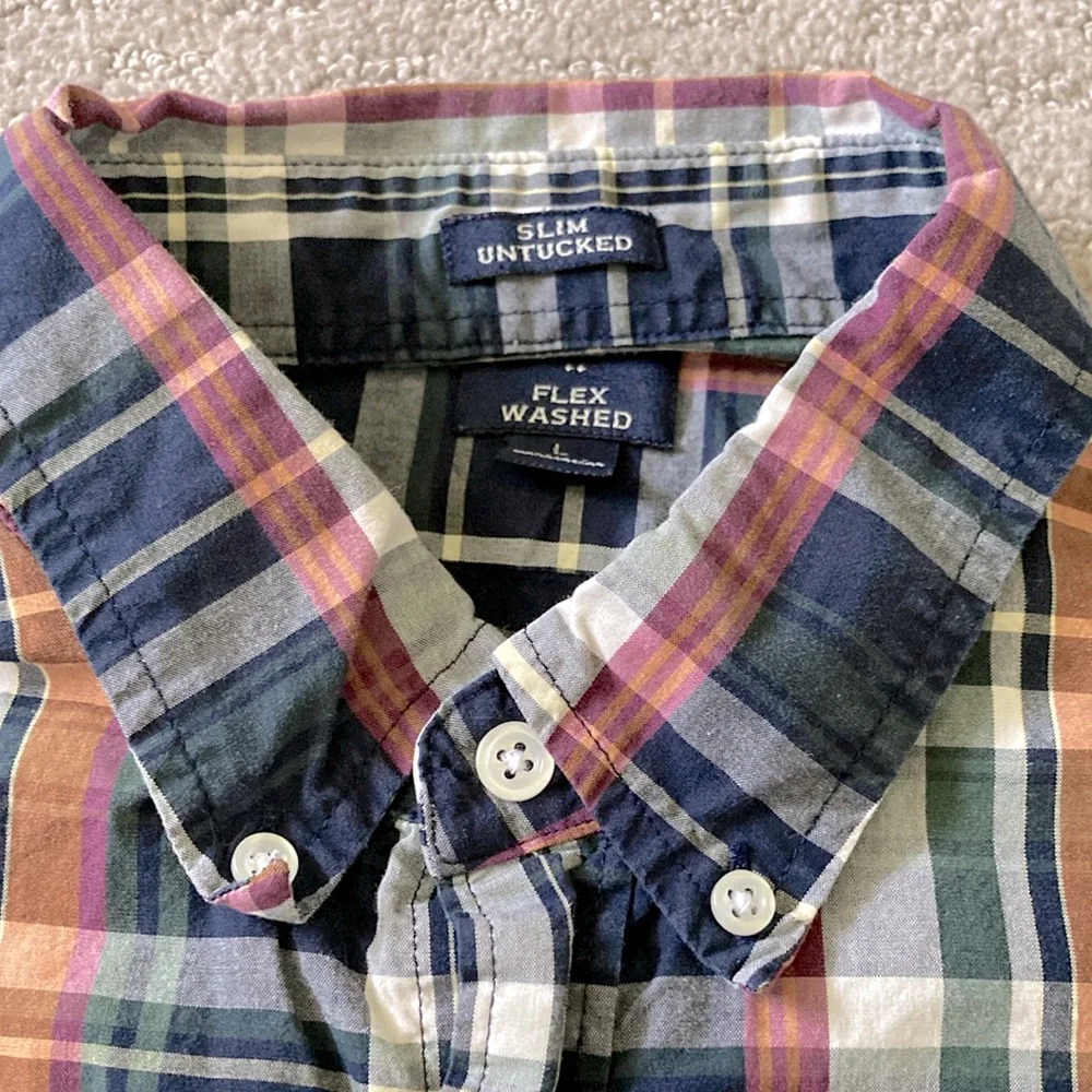 J.Crew Slim Untucked Plaid shirt